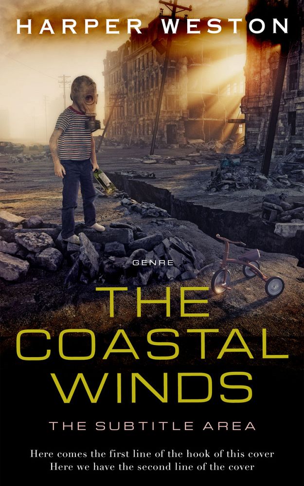 Front view of Laser #24066 - Premade Apocalyptica Book Cover | BookCoverZone