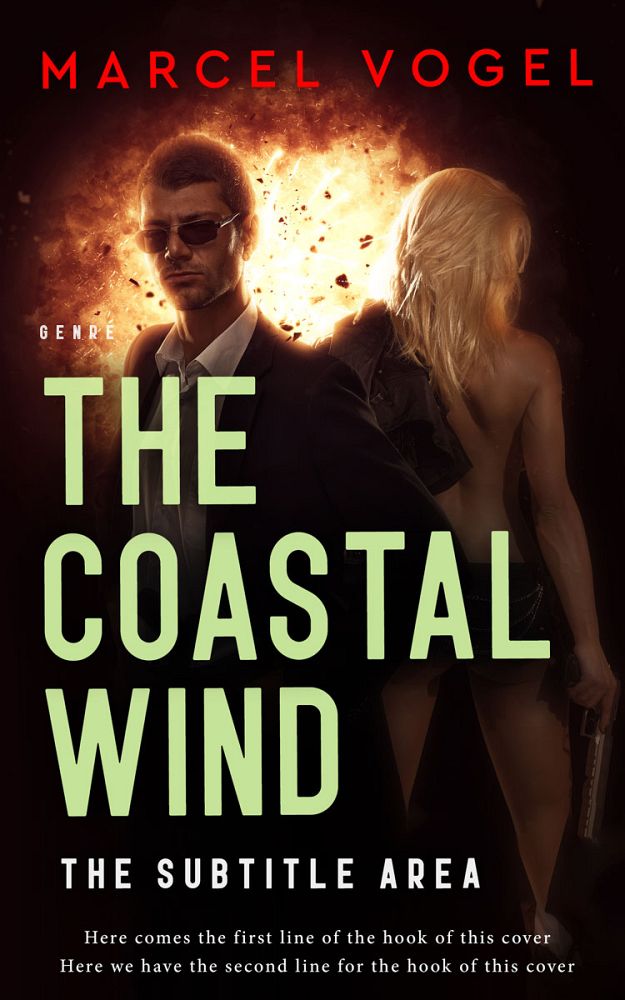 Front view of Straw #24225 - Premade Action & Adventure Book Cover | BookCoverZone