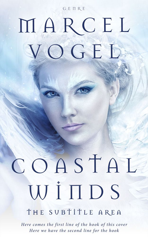 Front view of Catskill White #24268 - Premade Fantasy Book Cover | BookCoverZone
