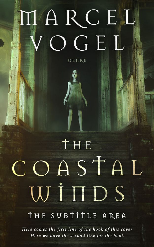 Front view of Rangitoto #24275 - Premade Horror Book Cover | BookCoverZone