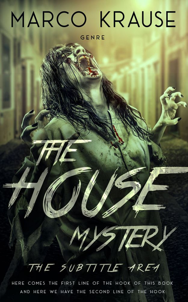 Front view of Pine Glade #25082 - Premade Horror Book Cover | BookCoverZone