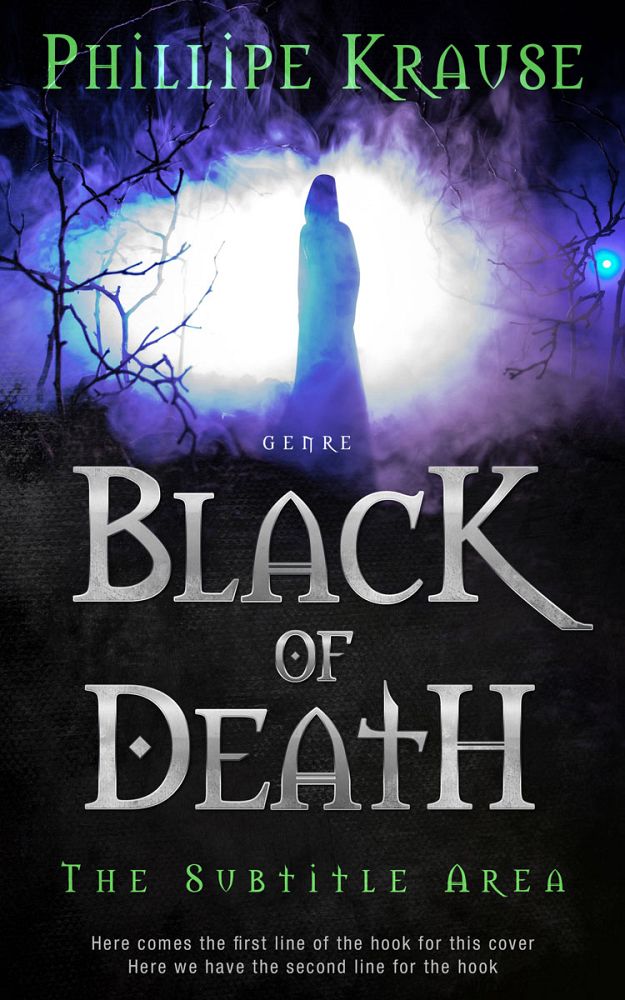 Front view of French Gray #25172 - Premade Horror Book Cover | BookCoverZone