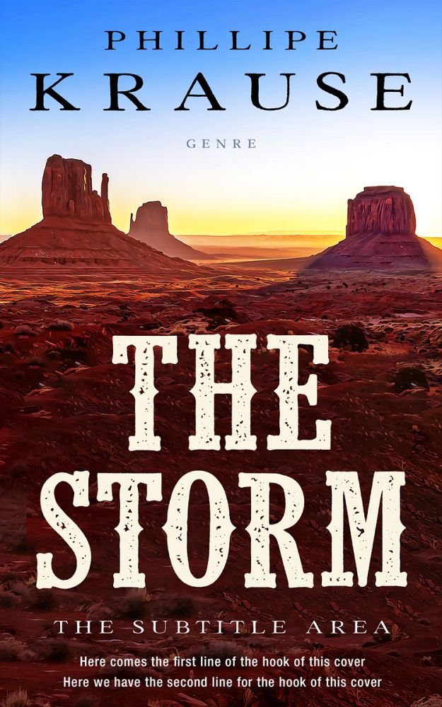Front view of Pearl Bush #25223 - Premade Western Book Cover | BookCoverZone