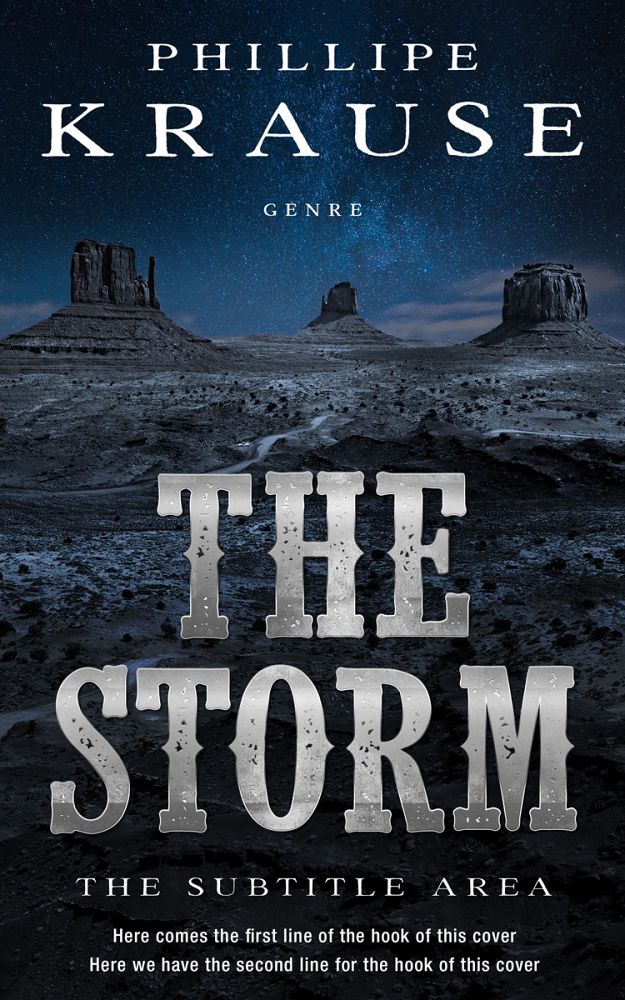 Front view of Mirage #25224 - Premade Western Book Cover | BookCoverZone