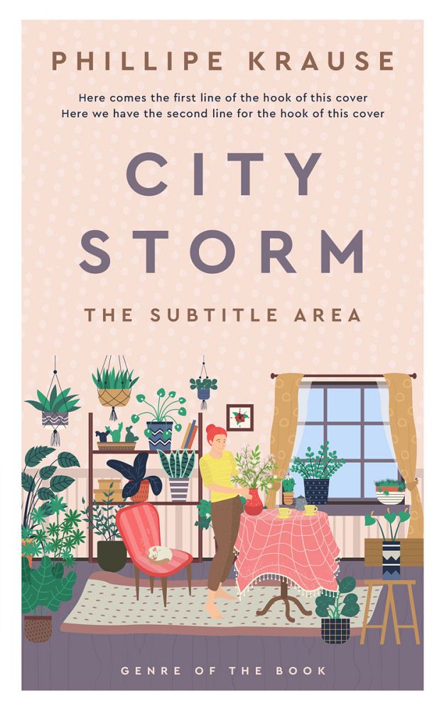 Front view of Pot Pourri #25248 - Premade Chick Lit Book Cover | BookCoverZone