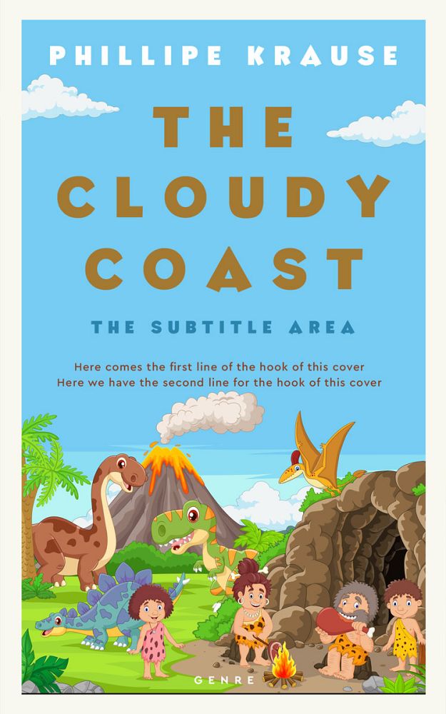 Front view of Sky Blue #25255 - Premade Children Book Cover | BookCoverZone