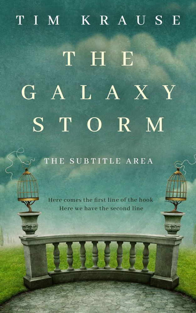 Front view of Como #25355 - Premade Fantasy Book Cover | BookCoverZone