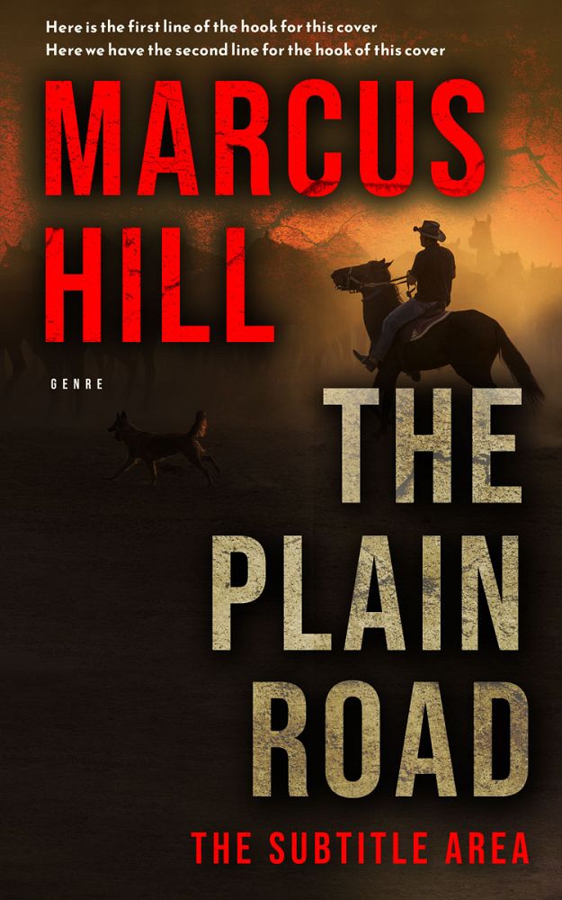 Front view of Flame Pea #25507 - Premade Western Book Cover | BookCoverZone