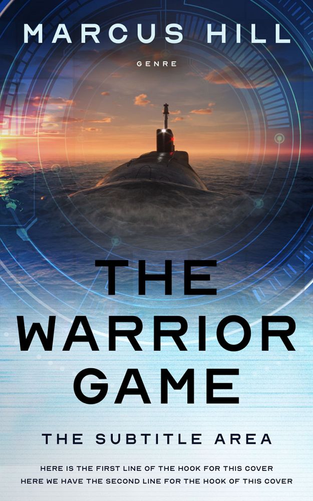 Front view of Oxford Blue #25523 - Premade Action & Adventure Book Cover | BookCoverZone