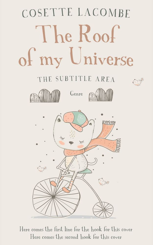 Front view of Cararra #25644 - Premade Children Book Cover | BookCoverZone