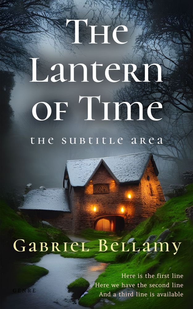 Front view of Lunar Green #25861 - Premade Fantasy Book Cover | BookCoverZone