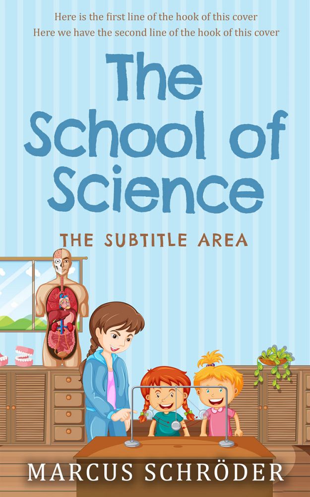 Front view of Link Water #25949 - Premade Education Book Cover | BookCoverZone