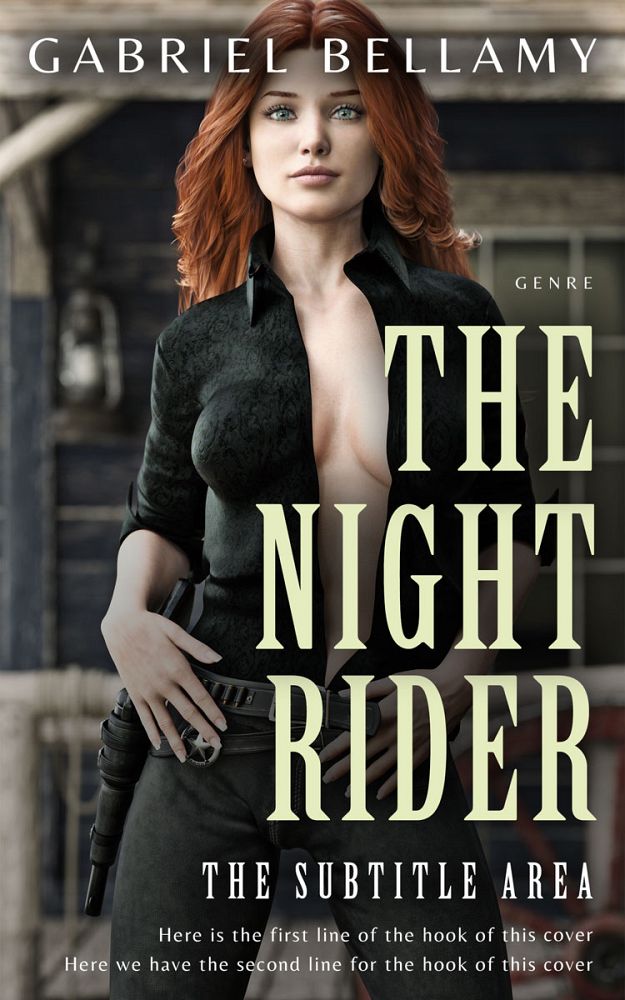 Front view of Dune #26000 - Premade Western Book Cover | BookCoverZone