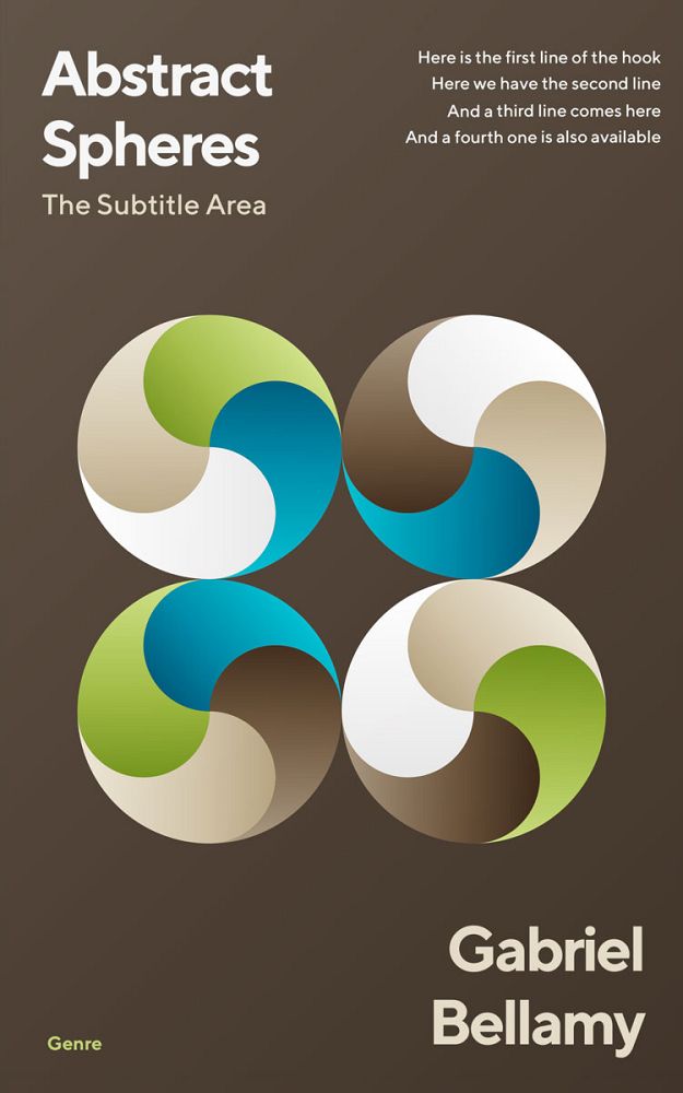 Front view of Taupe #26070 - Premade Abstract Book Cover | BookCoverZone