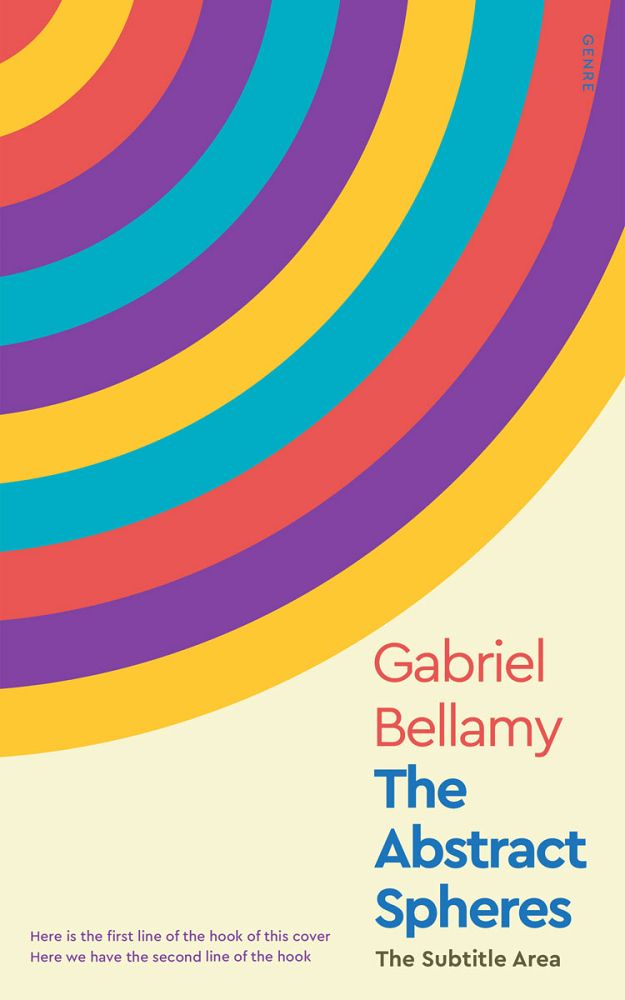 Front view of Cerulean #26077 - Premade Abstract Book Cover | BookCoverZone