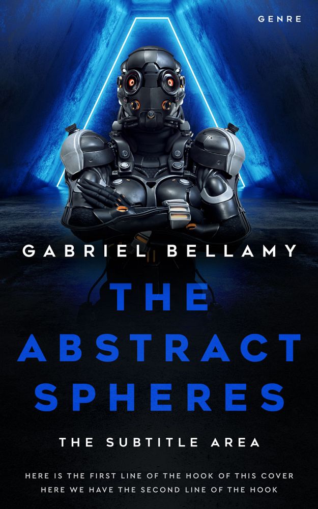 Front view of Ebony #26085 - Premade Science Fiction Book Cover | BookCoverZone