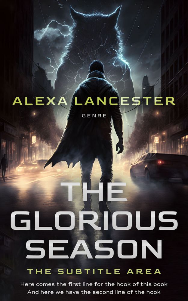 Front view of Thunder #26584 - Premade Paranormal & Urban Book Cover | BookCoverZone