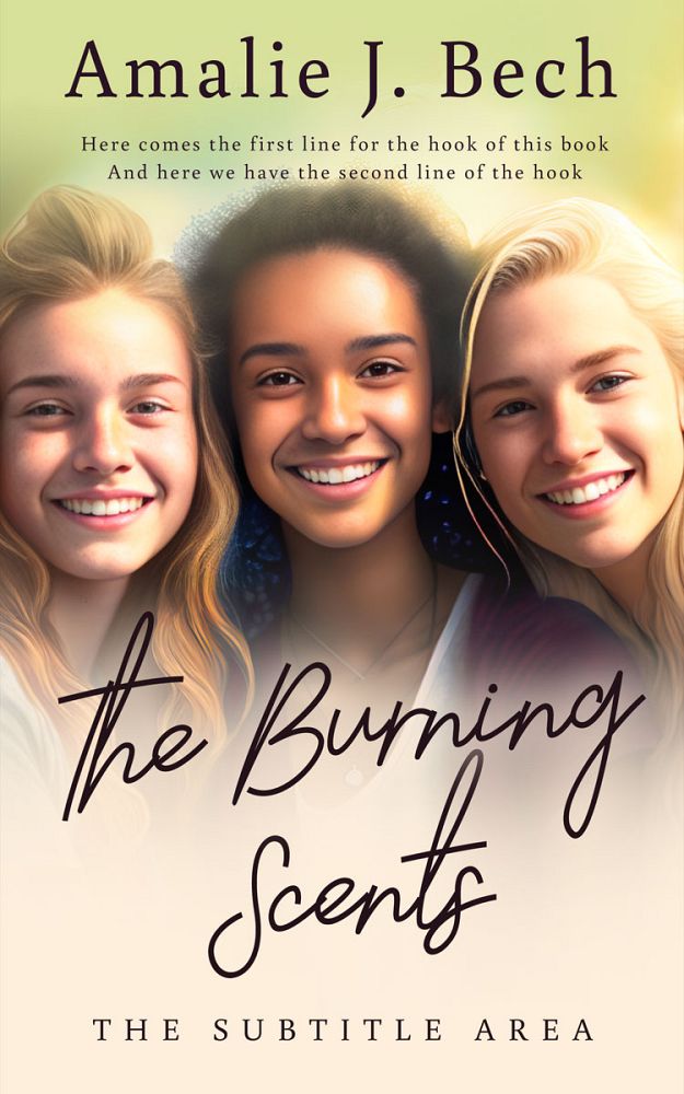 Front view of Raffia #26718 - Premade Teen & Young Adult Book Cover | BookCoverZone