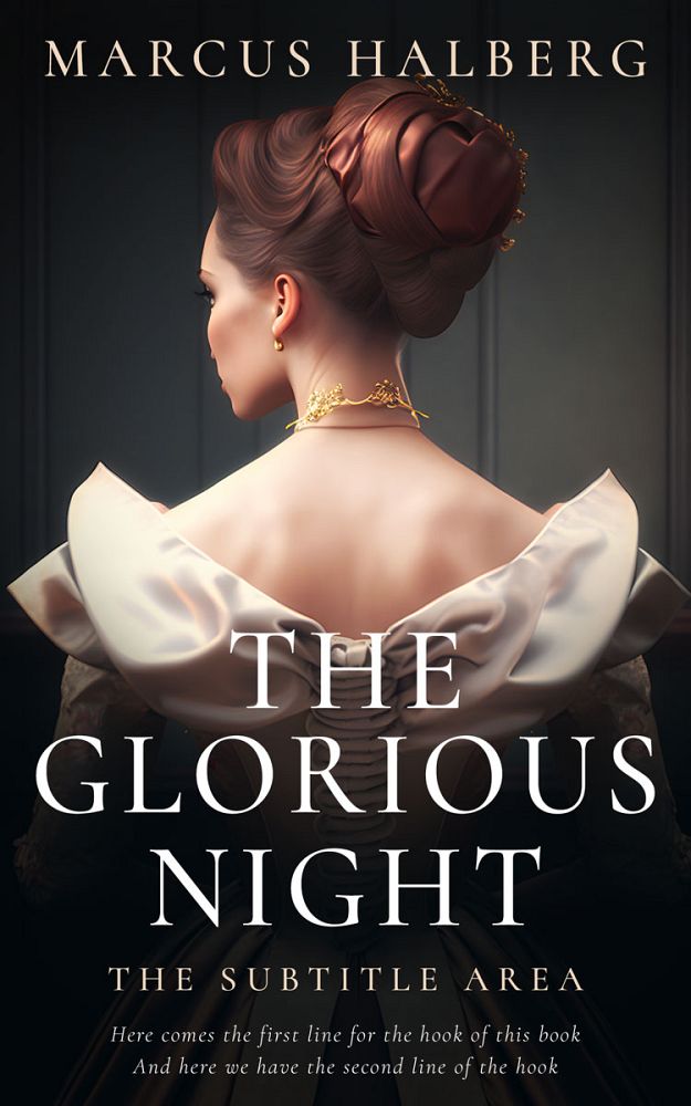 Front view of Cod Gray #26762 - Premade Royal Romance Book Cover | BookCoverZone