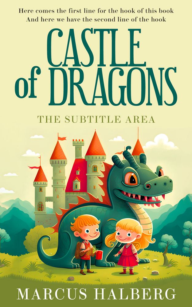 Front view of Genoa #26859 - Premade Children Book Cover | BookCoverZone