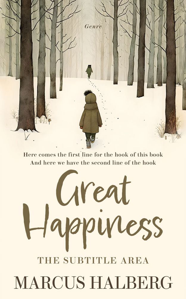 Front view of Beige #26869 - Premade Children Book Cover | BookCoverZone