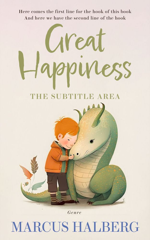 Front view of Bizarre #26882 - Premade Children Book Cover | BookCoverZone