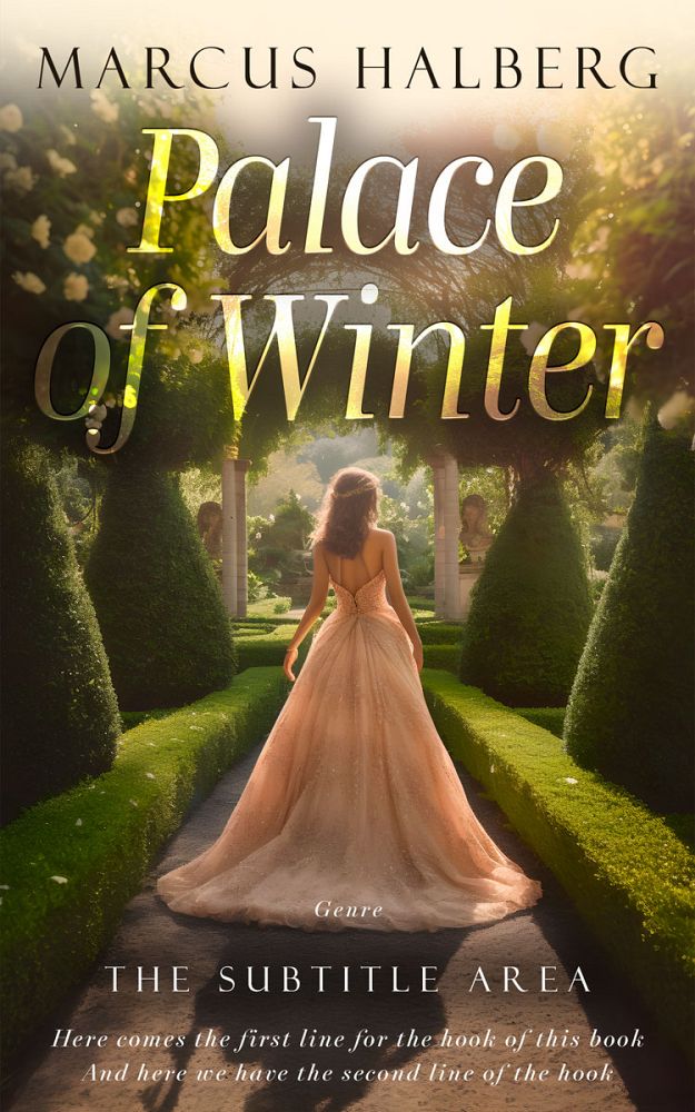 Front view of Lisbon Brown #27213 - Premade Royal Romance Book Cover | BookCoverZone