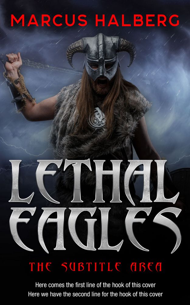 Front view of Shark #27313 - Premade Fantasy Book Cover | BookCoverZone