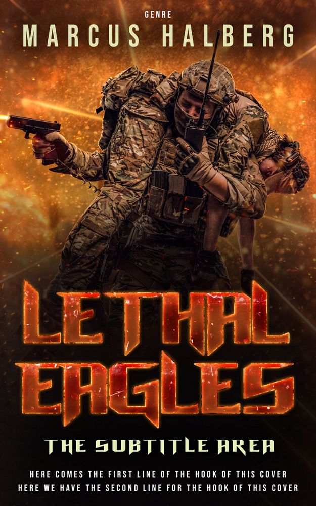 Front view of Coffee Bean #27321 - Premade Action & Adventure Book Cover | BookCoverZone