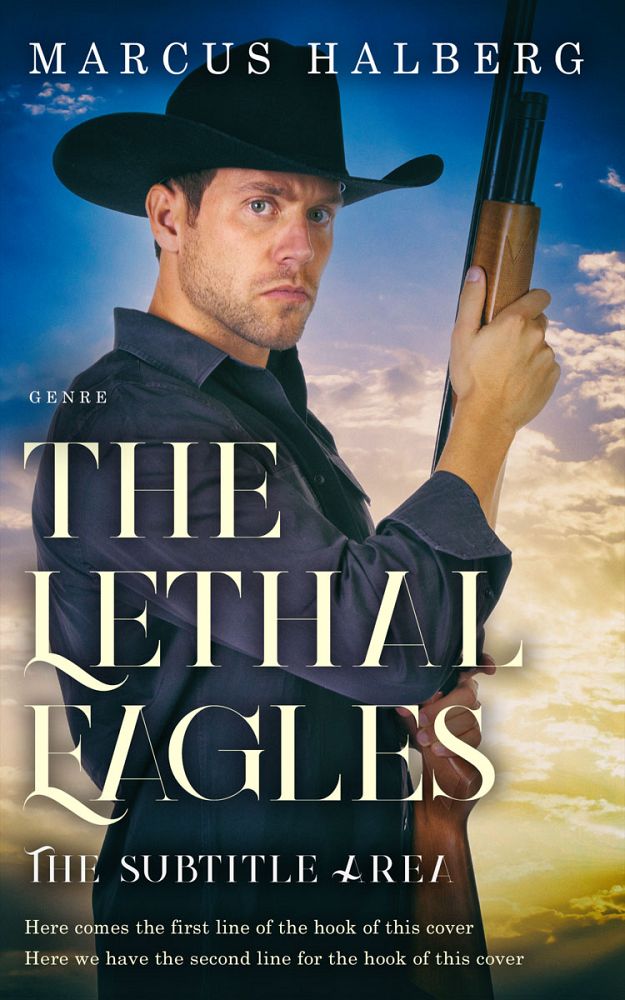 Front view of Akaroa #27352 - Premade Western Book Cover | BookCoverZone