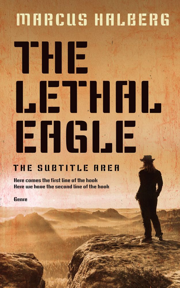 Front view of Twine #27357 - Premade Western Book Cover | BookCoverZone