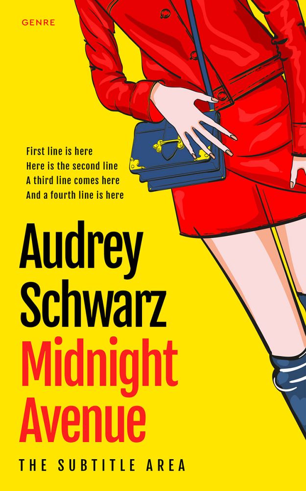 Front view of Red #27692 - Premade Chick Lit Book Cover | BookCoverZone