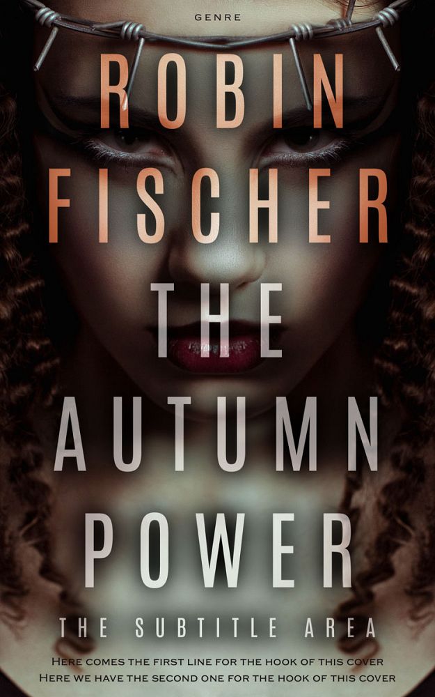 Front view of Cocoa Brown #28042 - Premade Fantasy Book Cover | BookCoverZone