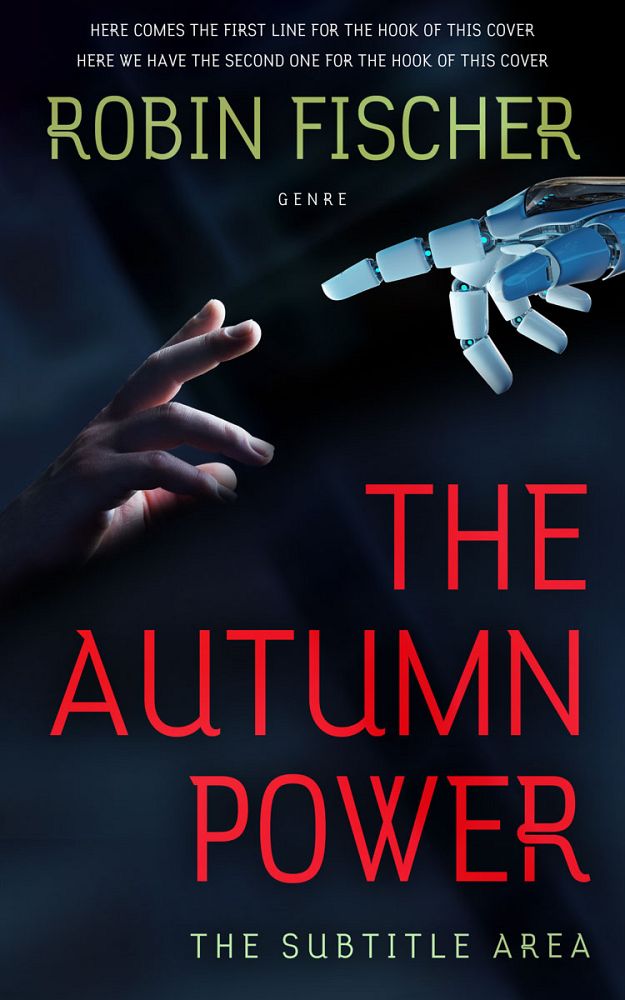 Front view of Ebony #28061 - Premade Science Fiction Book Cover | BookCoverZone