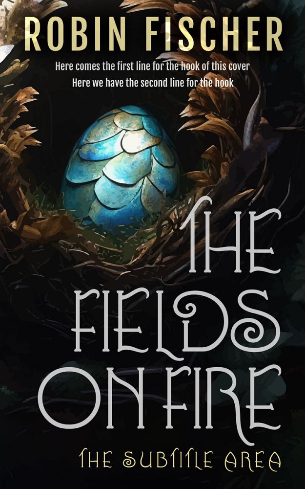 Front view of Cod Gray #28228 - Premade Fantasy Book Cover | BookCoverZone