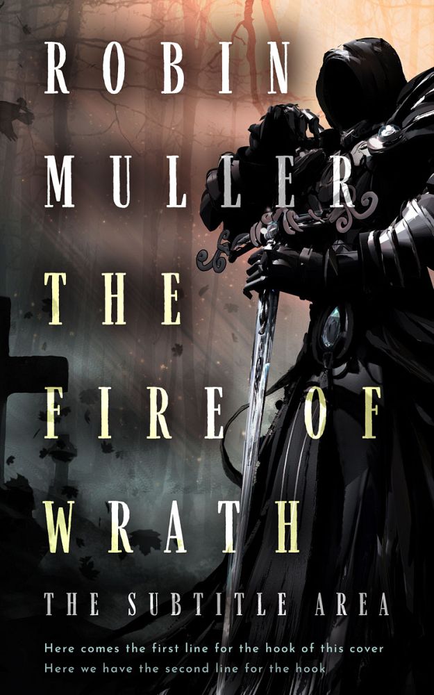 Front view of Cod Gray #28288 - Premade Fantasy Book Cover | BookCoverZone