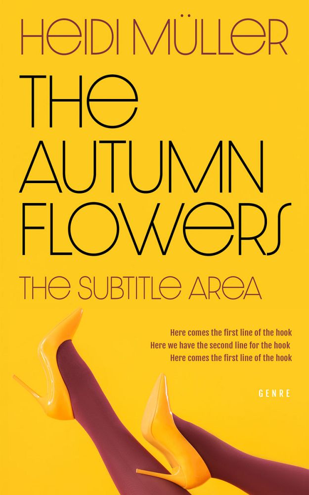 Front view of Lightning Yellow #28380 - Premade Chick Lit Book Cover | BookCoverZone