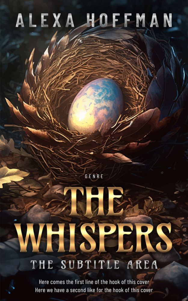 Front view of Cocoa Brown #28578 - Premade Fantasy Book Cover | BookCoverZone