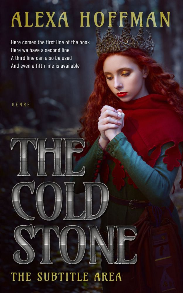 Front view of Cocoa Brown #28586 - Premade Fantasy Book Cover | BookCoverZone