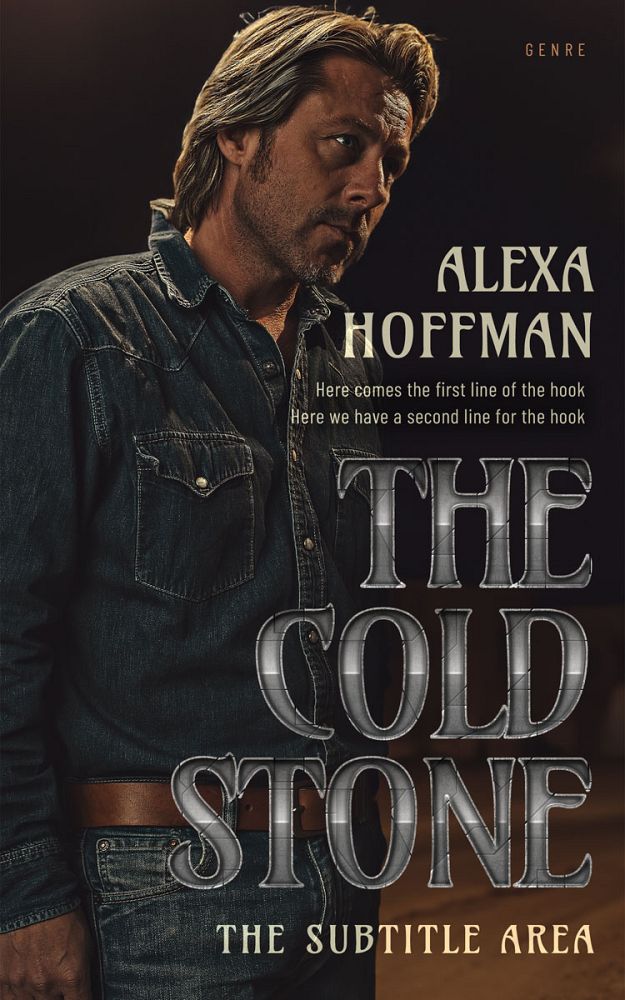 Front view of Thunder #28592 - Premade Western Book Cover | BookCoverZone