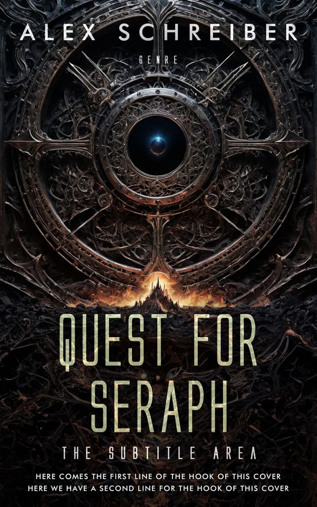 Front view of Cod Gray #28711 - Premade Fantasy Book Cover | BookCoverZone
