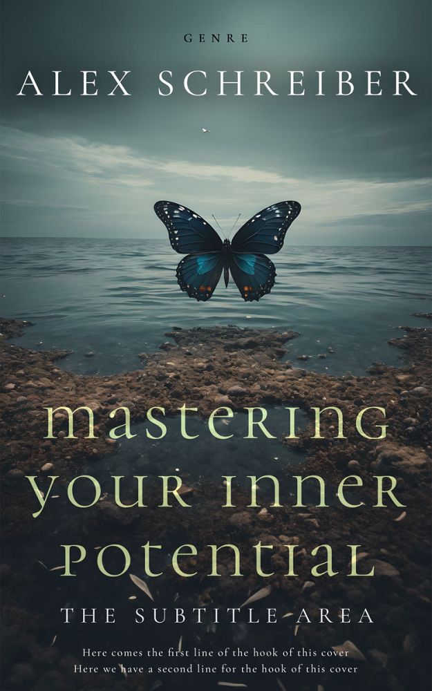 Front view of Cape Cod #28725 - Premade Self-Improvement & Self-Help Book Cover | BookCoverZone
