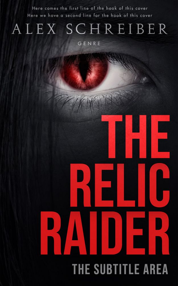 Front view of Persian Red #28764 - Premade Horror Book Cover | BookCoverZone