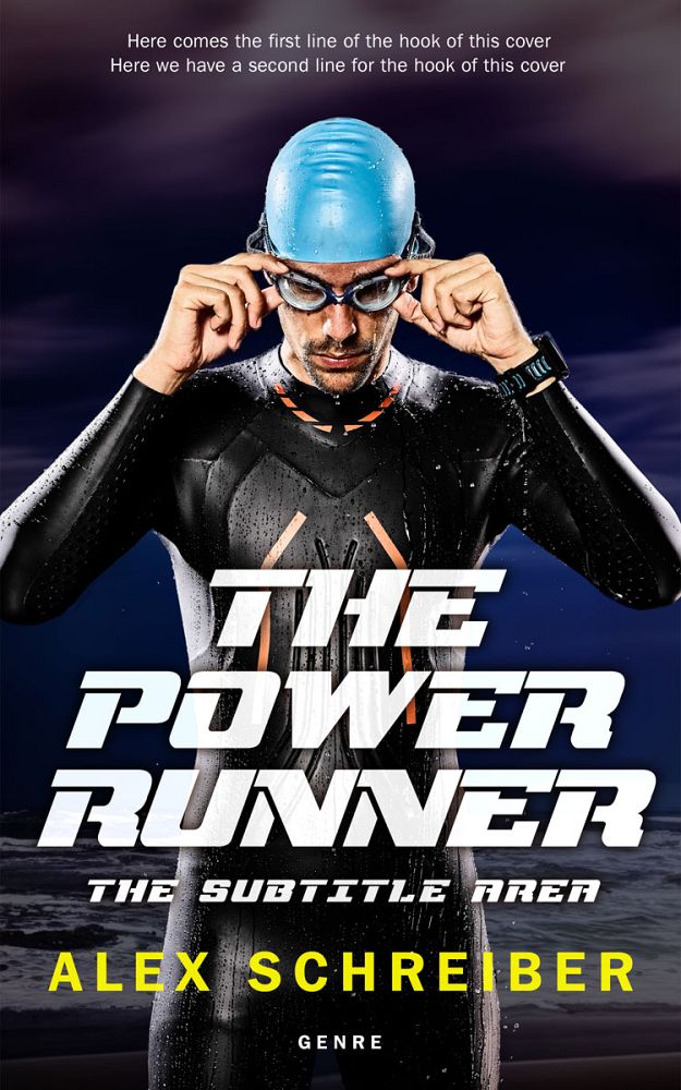 Front view of Cinder #28841 - Premade Sports & Fitness Book Cover | BookCoverZone