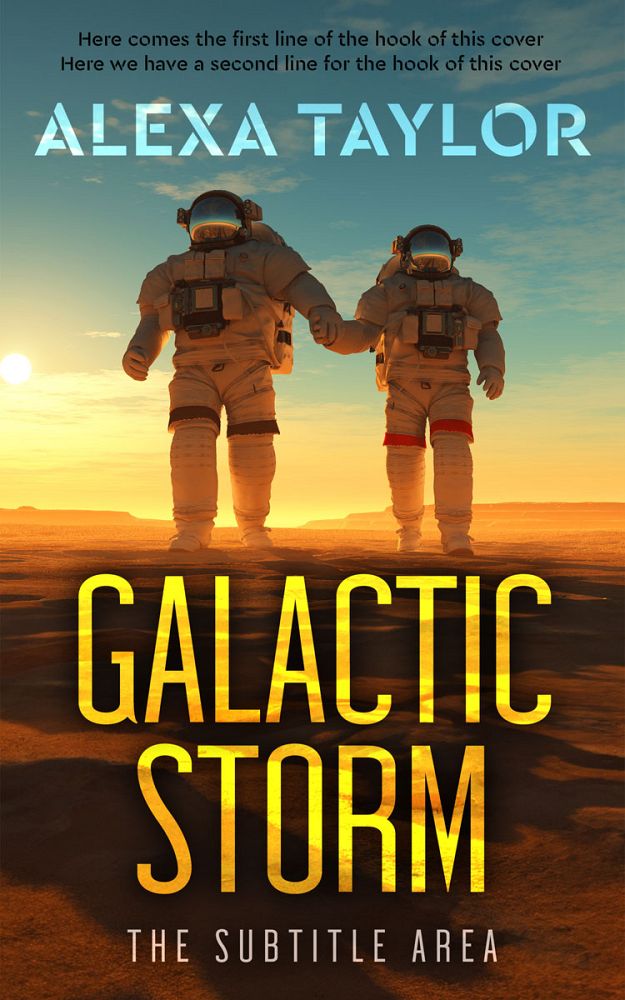 Front view of Taupe #29117 - Premade Science Fiction Book Cover | BookCoverZone