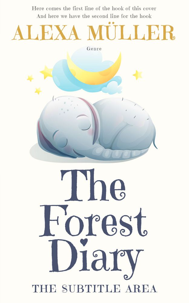 Front view of Gray Nurse #29234 - Premade Children Book Cover | BookCoverZone