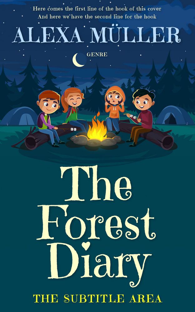 Front view of Tarawera #29238 - Premade Children Book Cover | BookCoverZone