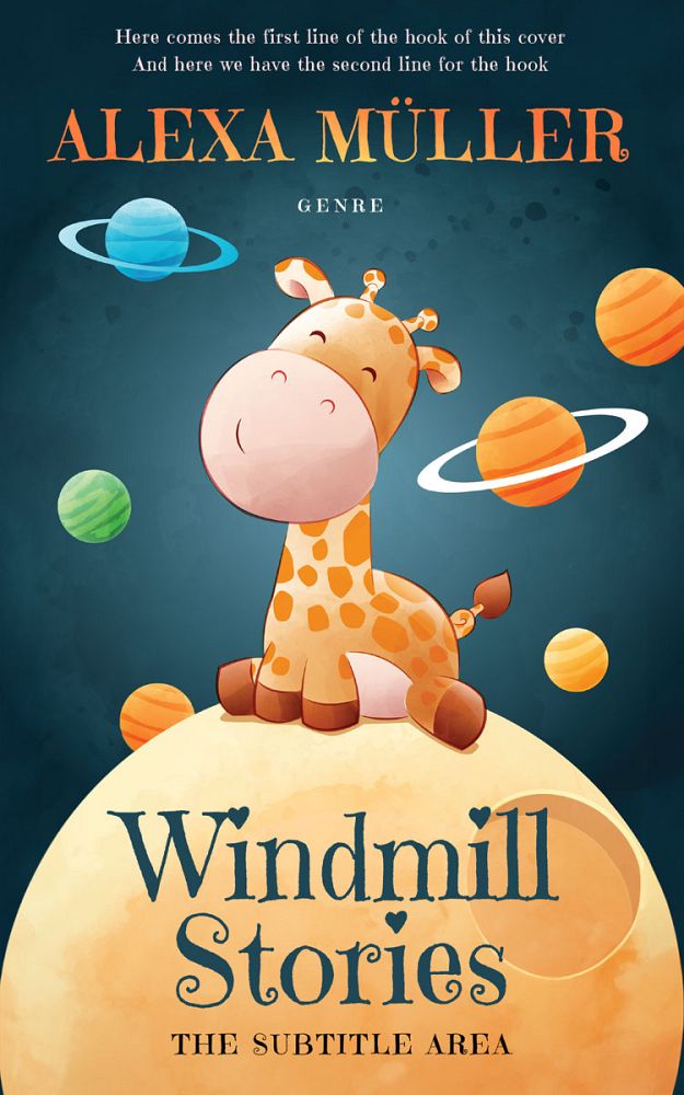 Front view of Blue Dianne #29242 - Premade Children Book Cover | BookCoverZone