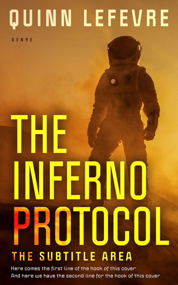 Front view of Desert #29551 - Premade Science Fiction Book Cover | BookCoverZone