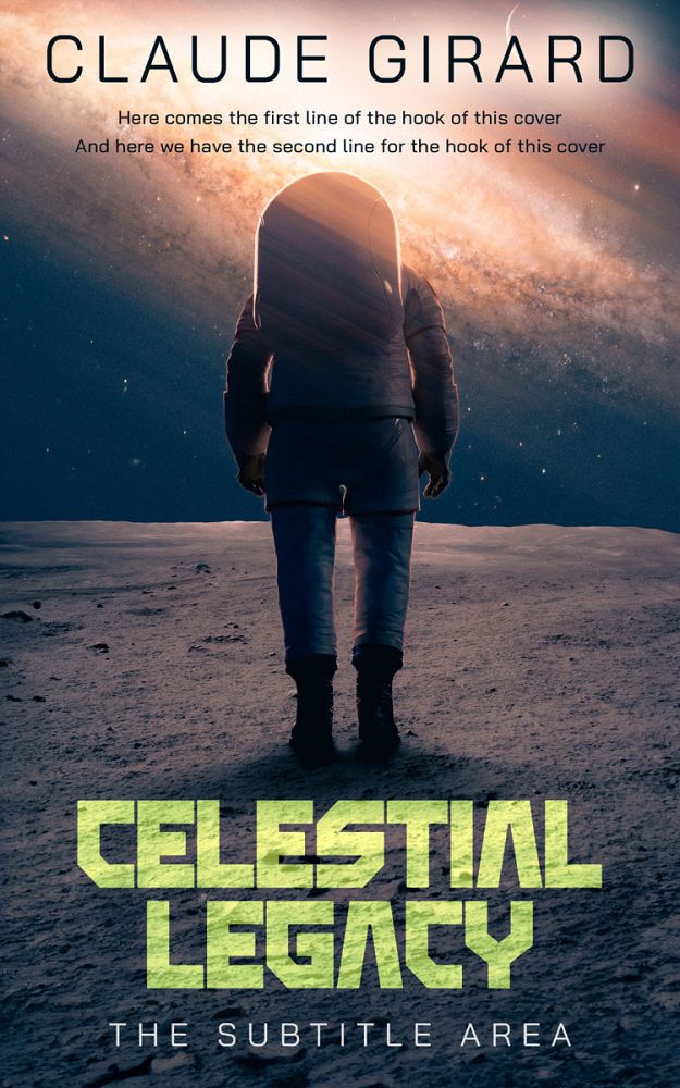 Front view of Ebony Clay #29643 - Premade Science Fiction Book Cover | BookCoverZone